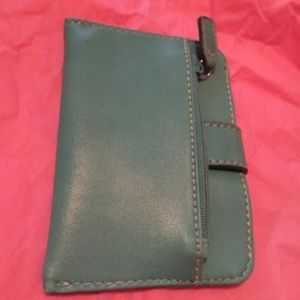 Turquoise Teal Small Leather Wallet